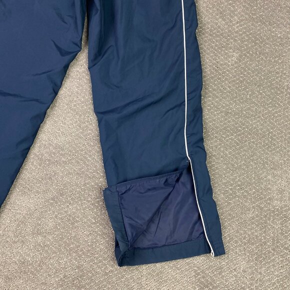 Vintage Nike Swoosh Track Pants Men's Large Blue Baggy Wide Leg Y2K 118237-451 - Picture 7 of 15